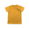 Kaschmir Kinder T-Shirt mit der Falte Kurkuma