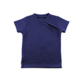Kaschmir Kinder T-Shirt mit der Falte Nachtblau