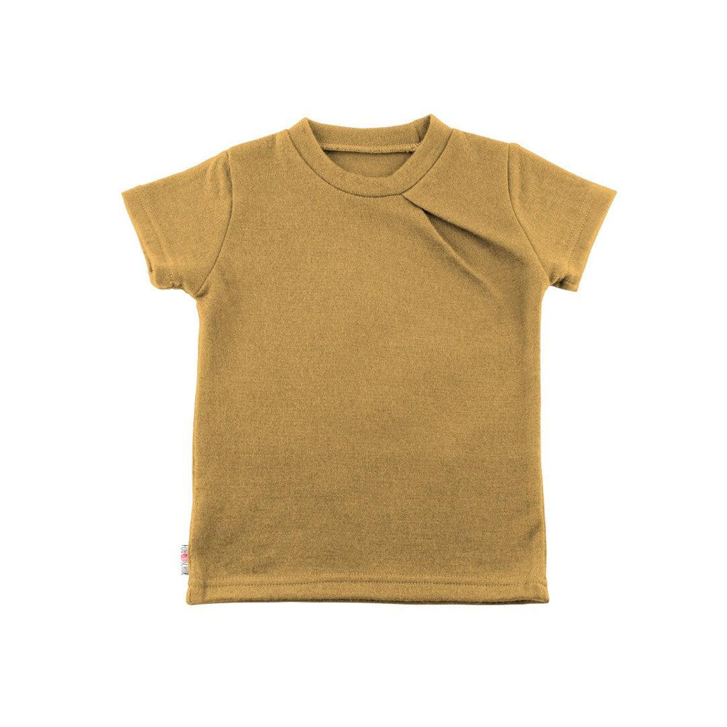 Upcycling Merino T-Shirt mit der Falte Nuss - ForSchur