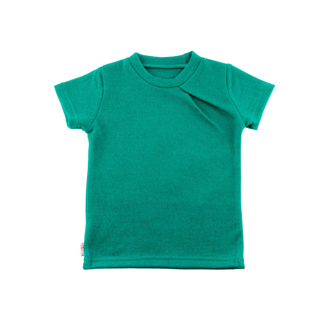 Upcycling Merino T-Shirt mit der Falte Opal - ForSchur