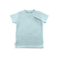 Kaschmir Kinder T-Shirt mit der Falte Pastellblau