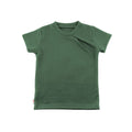 Kaschmir Kinder T-Shirt mit der Falte Smaragd