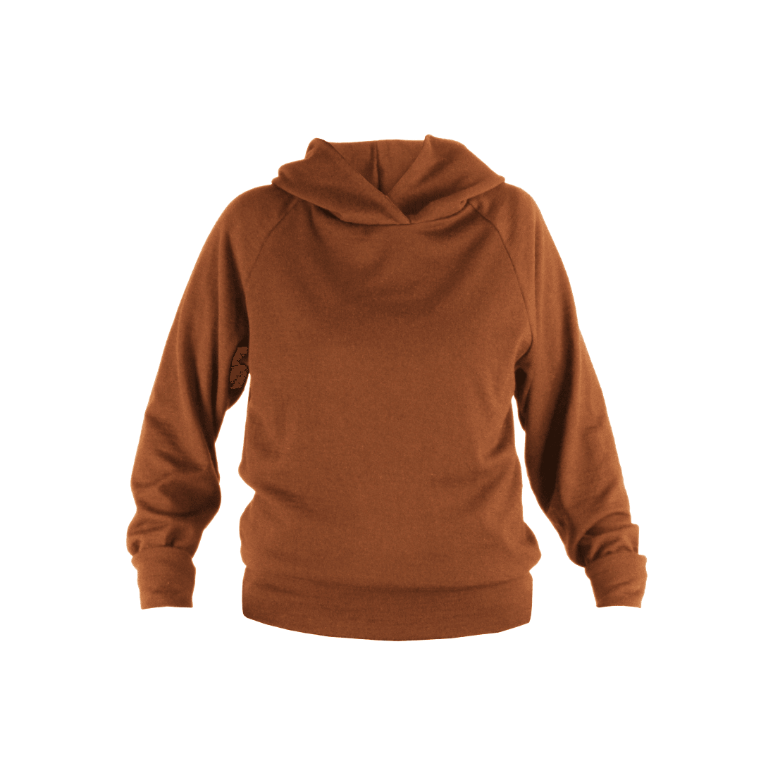 Hoodie Unisex Wolle-wie-Kaschmir Safran - ForSchur