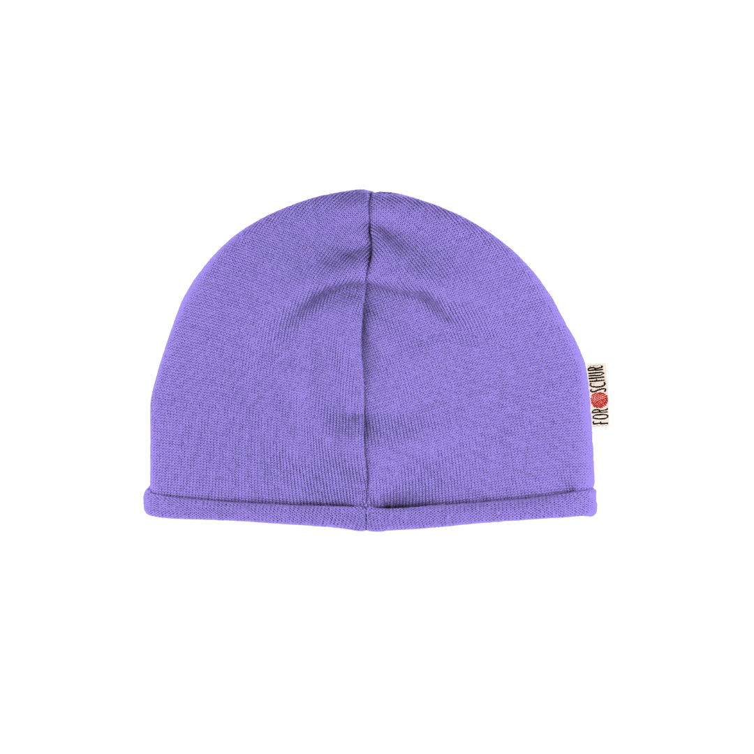 Upcycling Kaschmir Beanie Lila - ForSchur