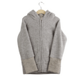 Wollfleece Kapuzenjacke Braun