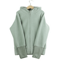 Wollfleece Kapuzenjacke Grün