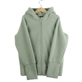 Wollfleece Kapuzenjacke Grün