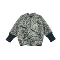 Wollfleece Kinder Jacke Blau - Stoffabweichung
