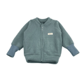 Wollfleece Kinder Jacke Blau - Stoffabweichung