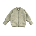 Wollfleece Kinder Jacke Braun - Stoffabweichung