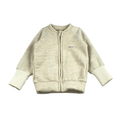 Wollfleece Kinder Jacke Braun - Stoffabweichung
