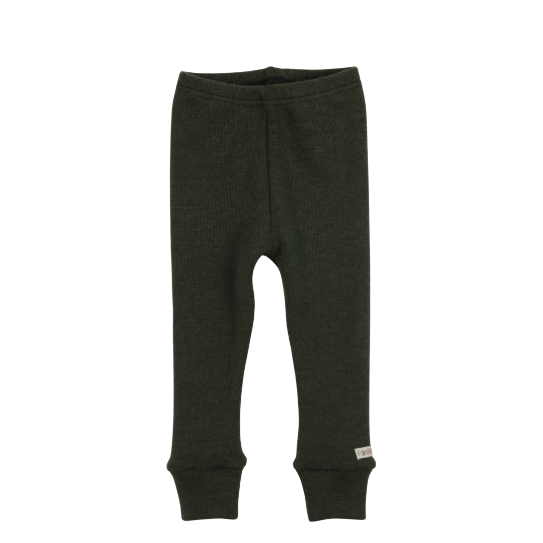 Upcycling Merino Schmale Hose Spezial Grün