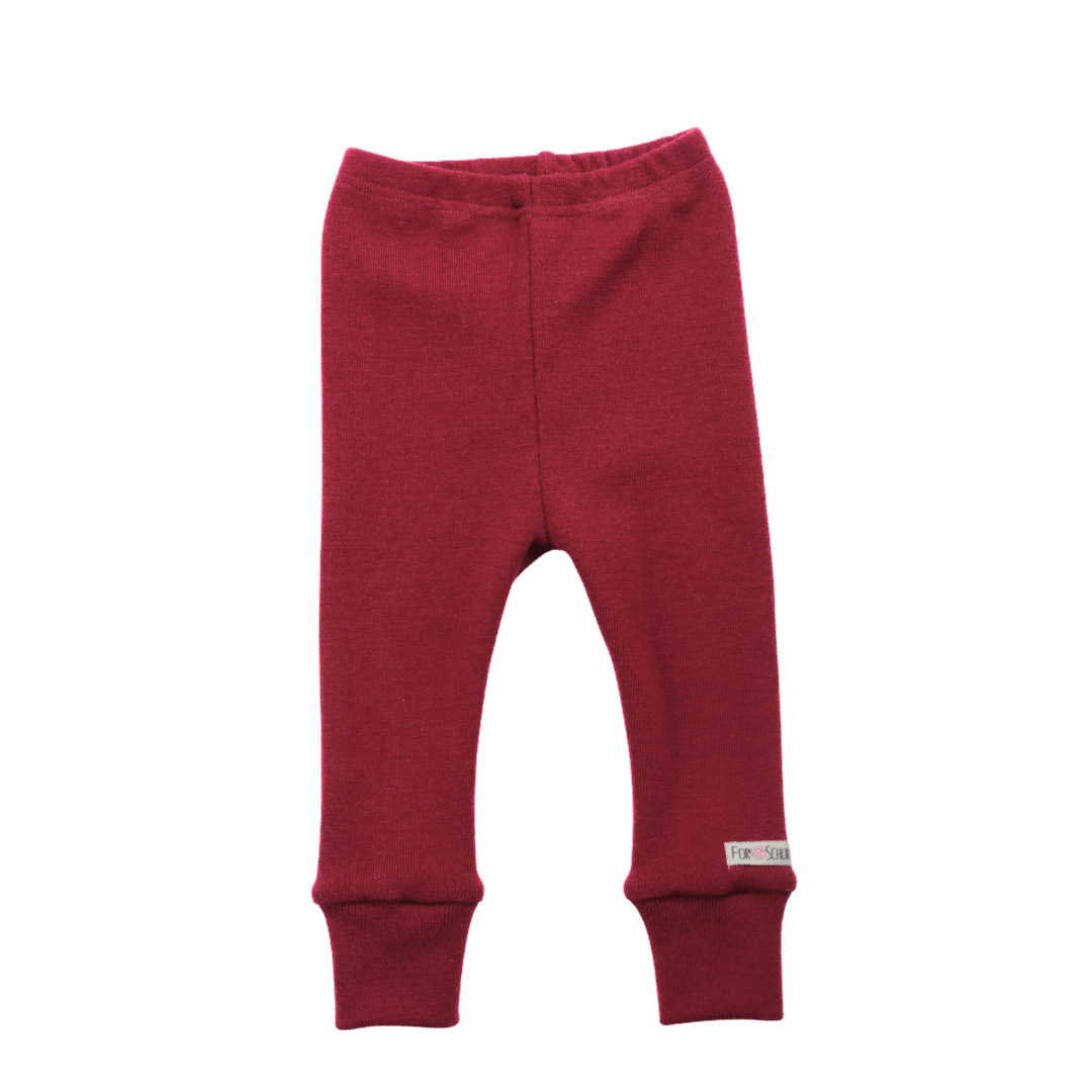 Merino Schmale Babyhose Rot
