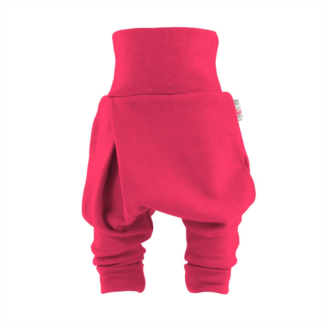 Kaschmir Baby Mitwachshose heller Hibiskus
