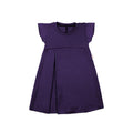 Upcycling Merino Kleid mit der Falte Aubergine meliert - ForSchur