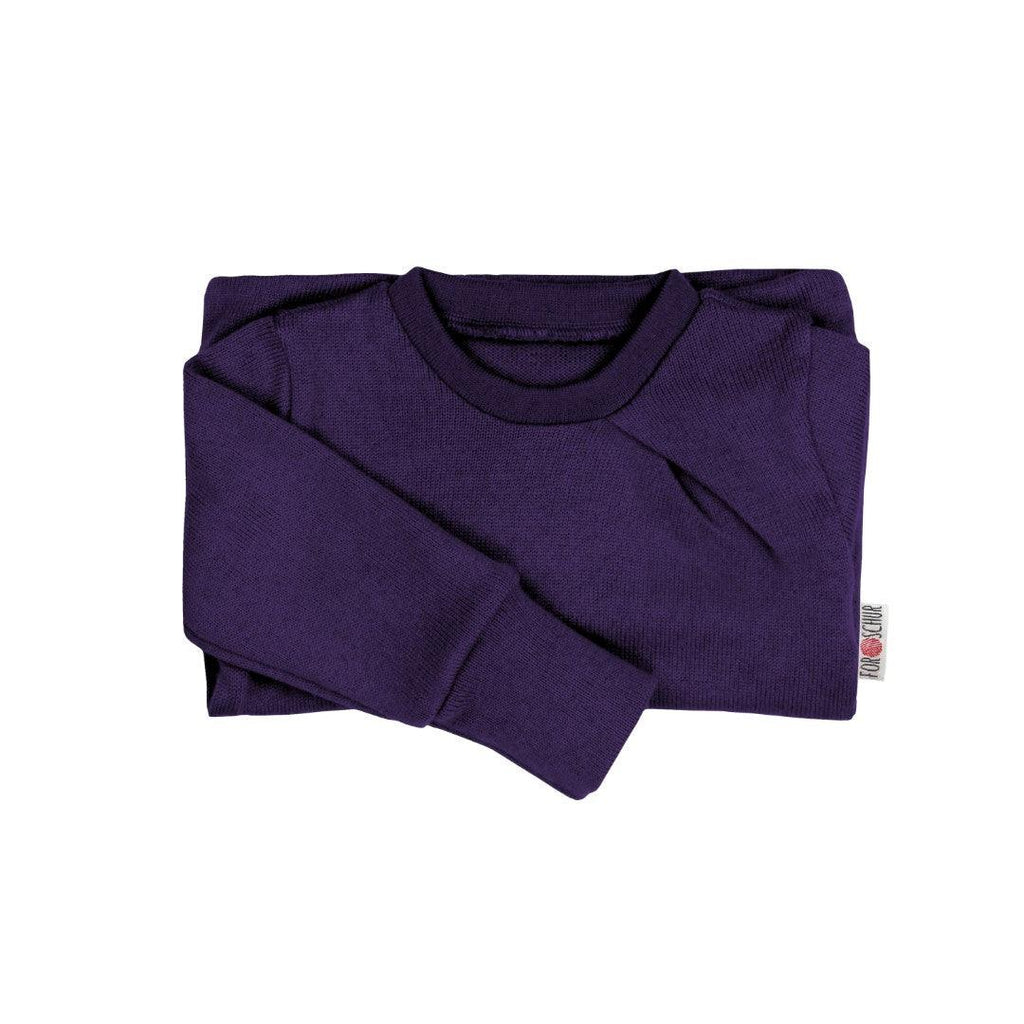 Kaschmirpullover mit der Falte Aubergine - ForSchur