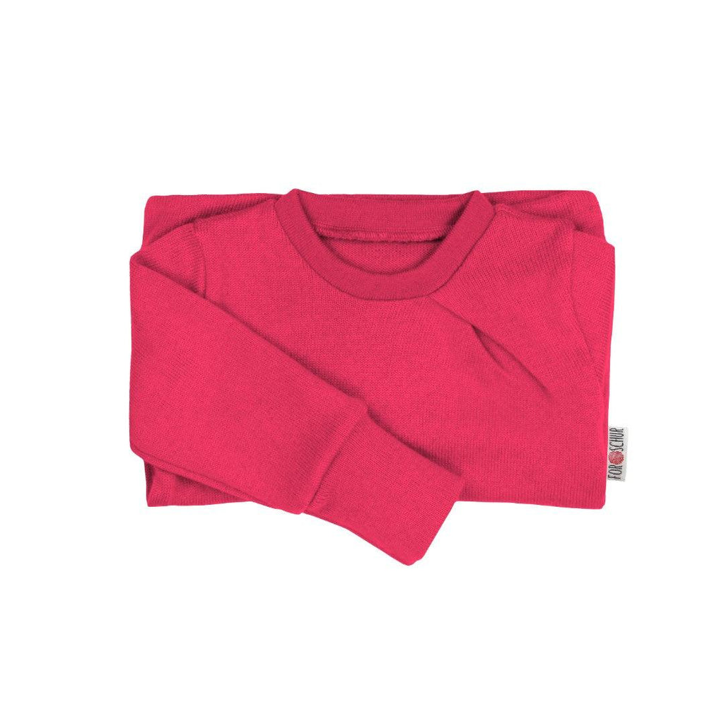 Kaschmirpullover mit der Falte heller Hibiskus - ForSchur