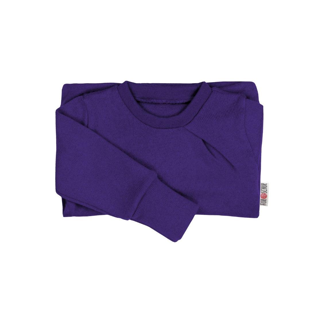 Upcycling Kaschmir Pullover mit der Falte dunkle Traube - ForSchur