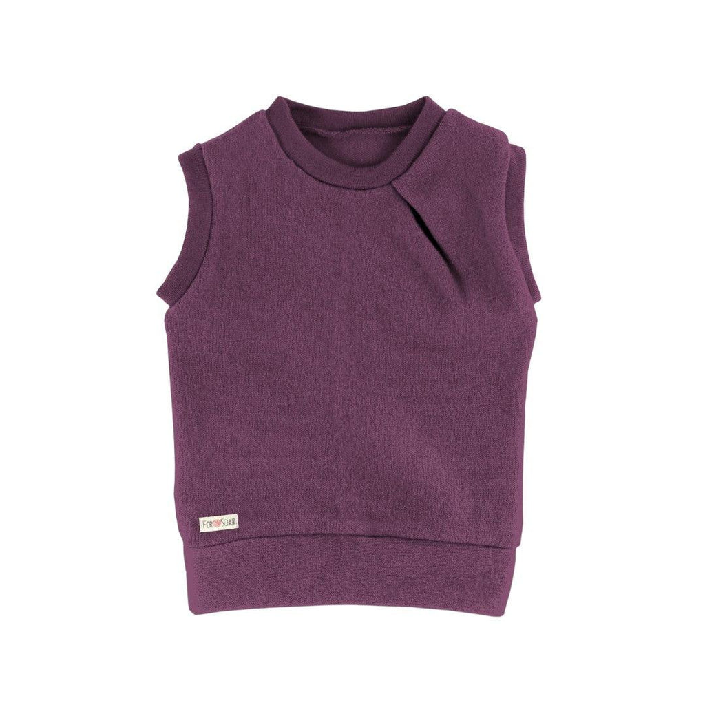 Kaschmirpullunder mit der Falte Aster - ForSchur