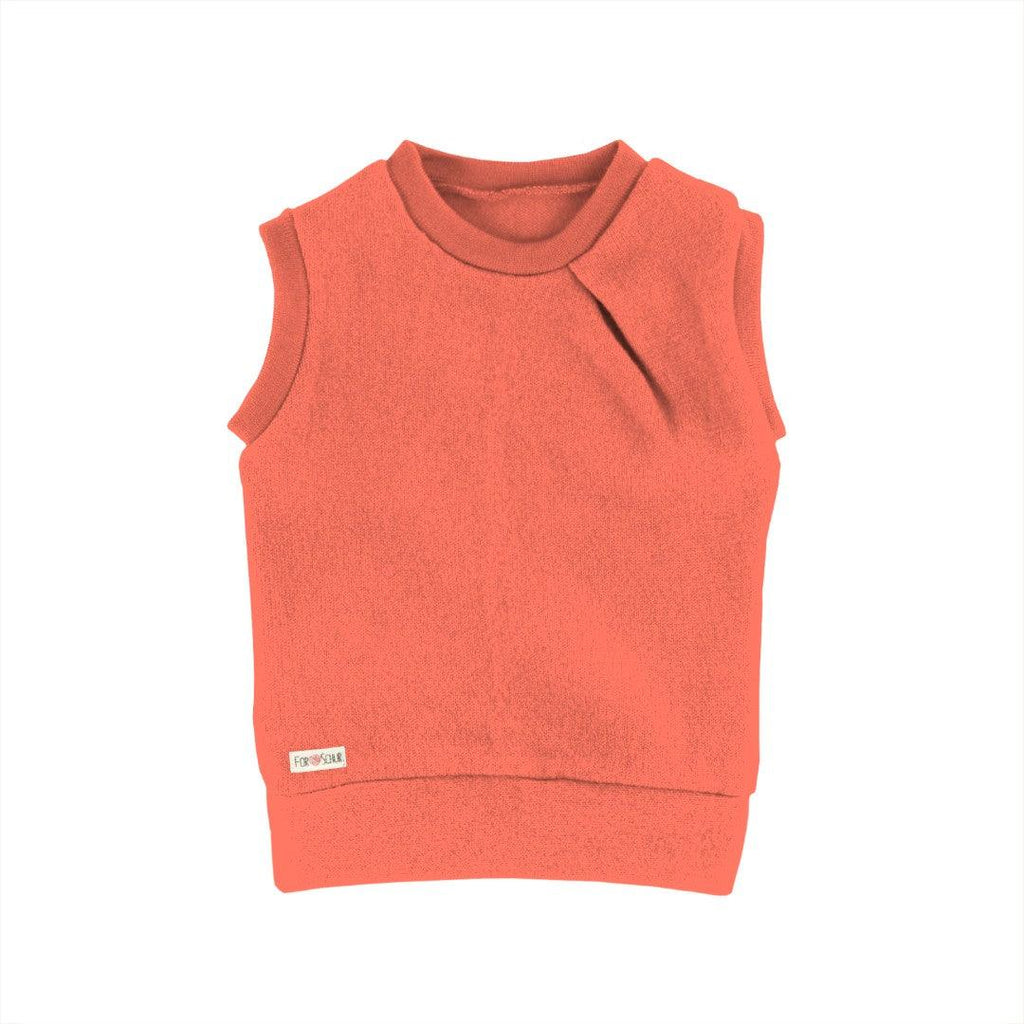 Kaschmirpullunder mit der Falte Flamingo - ForSchur