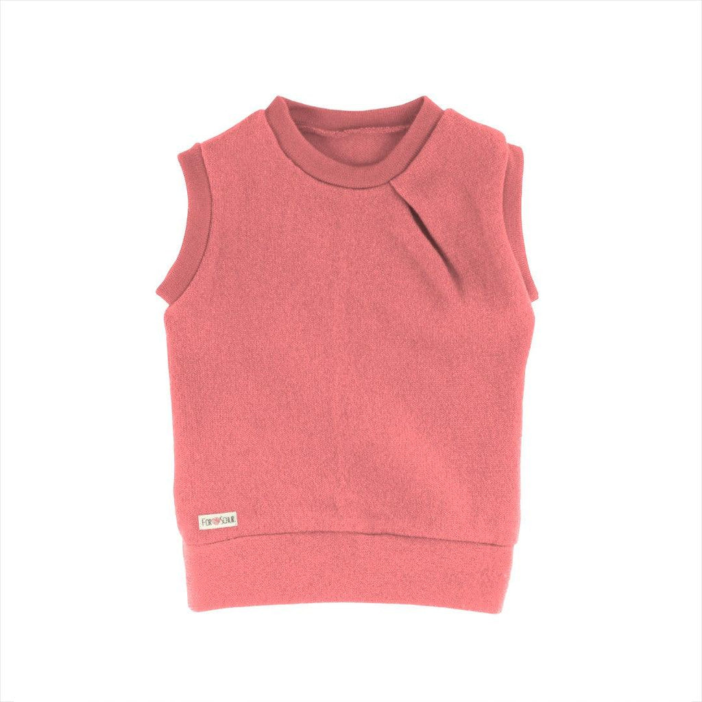 Kaschmirpullunder mit der Falte Gerbera - ForSchur