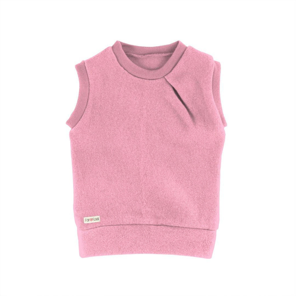 Kaschmirpullunder mit der Falte Zuckerwatte - ForSchur