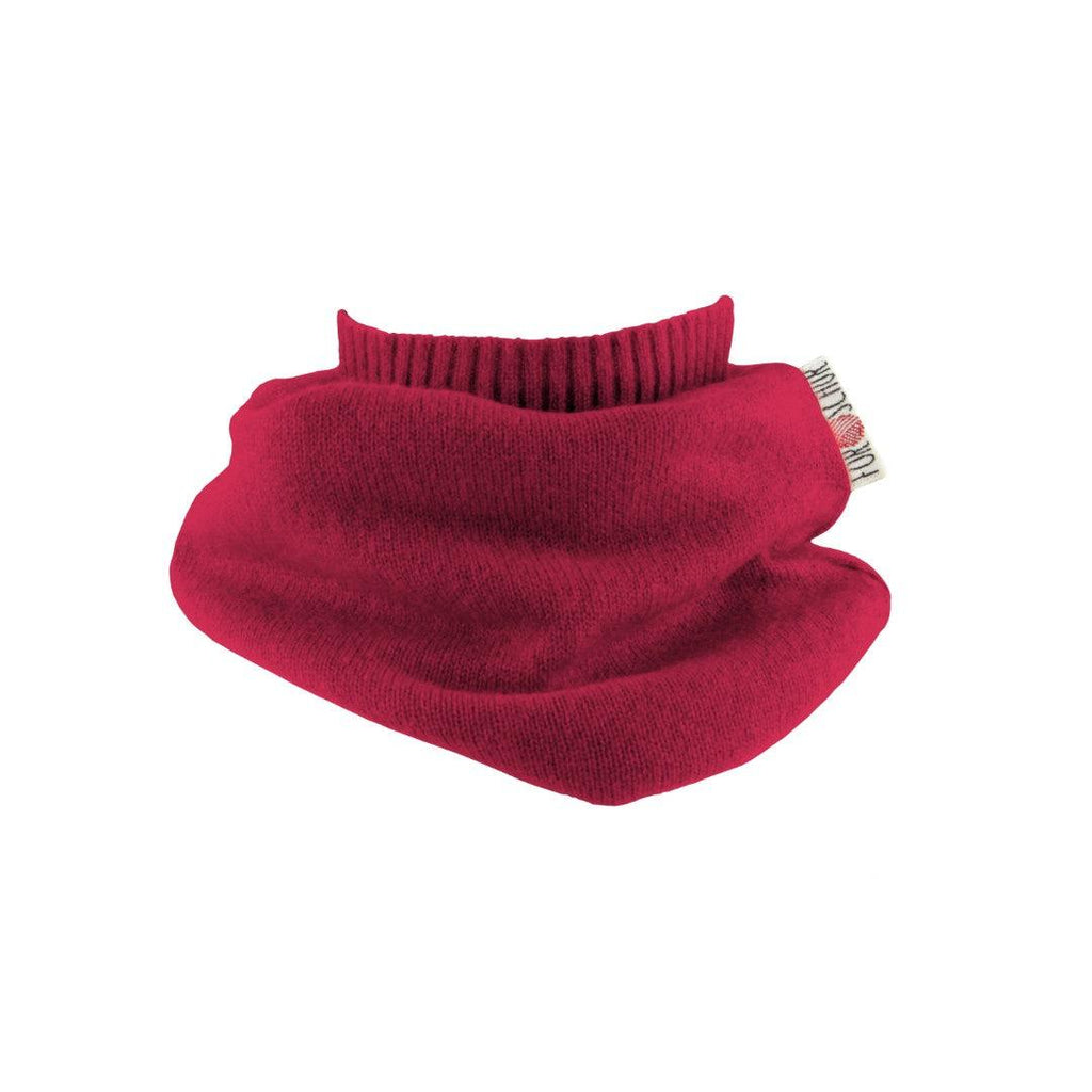 Schal mit der Falte dunkler Hibiskus - ForSchur