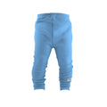 Schmale Kaschmir Kinderhose heller Atlantik
