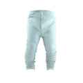 Schmale Kaschmir Babyhose Pastellblau meliert
