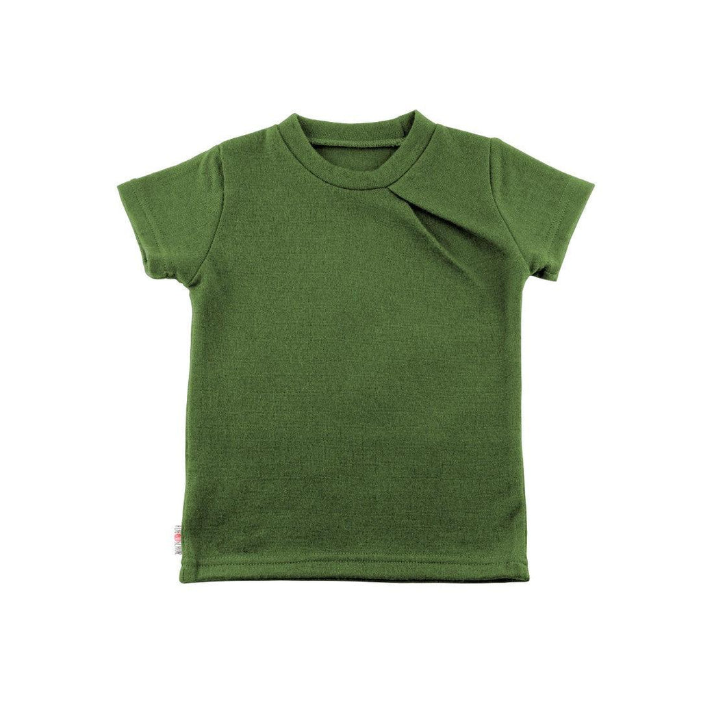 Upcycling Merino T-Shirt mit der Falte Tanne - ForSchur